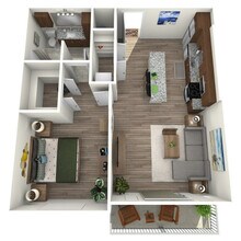 1 Bedroom 5202 floor plan